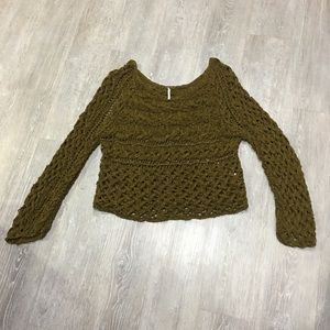 Free people crop sweater